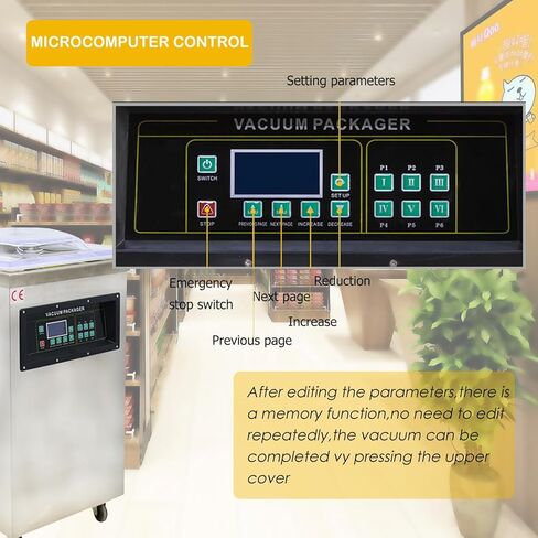 Single Chamber Vacuum Packaging Sealing Machine Commercial Stainless Steel Vacuum Sealer for Liquid-Rich Foods in Saudi Arabia