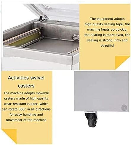Single Chamber Vacuum Packaging Sealing Machine Commercial Stainless Steel Vacuum Sealer for Liquid-Rich Foods in Saudi Arabia