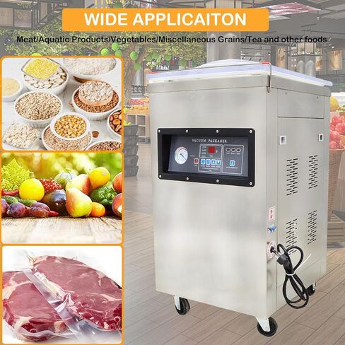 Commercial Single Chamber Vacuum Sealer Packaging Machine for Meat Vegetable Fruit Stainless Steel 15.7inch Sealing Length 110v in Saudi Arabia