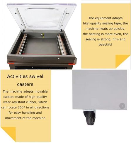 Commercial Single Chamber Vacuum Sealer Packaging Machine for Meat Vegetable Fruit Stainless Steel 15.7inch Sealing Length 110v in Saudi Arabia
