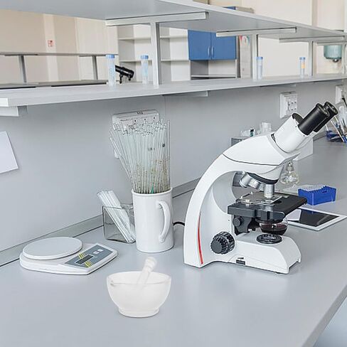 Luxshiny Precision Glass Mortar and Pestle Laboratory Grinding and Mixing Bowl for Efficient Crushing High-Temperature Resistant Glass Tool for Chemical Sample Preparation in Saudi Arabia