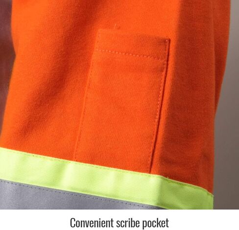 Black Stallion (JF1332 Full-Zip Hooded Sweatshirt, 12 oz Flame & Abrasion Resistant Cotton Fleece, Removable Hood, Orange in Kuwait