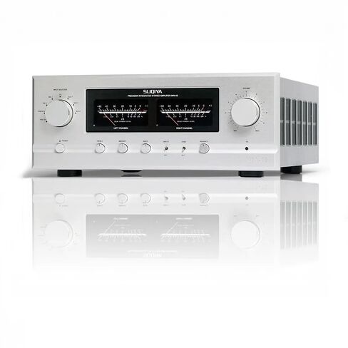 MPA-02 مضخم صوت متكامل من الفئة A/AB - 350 وات + 350 وات مضخم طاقة ستيريو هاي فاي - تصميم ثنائي أحادي متوازن بالكامل مع 24 ترانزستور شبه تشغيل، 1200 وات، مدخلات XLR/RCA ومخرج مضخم الصوت in Kuwait