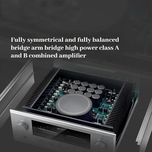 MPA-02 مضخم صوت متكامل من الفئة A/AB - 350 وات + 350 وات مضخم طاقة ستيريو هاي فاي - تصميم ثنائي أحادي متوازن بالكامل مع 24 ترانزستور شبه تشغيل، 1200 وات، مدخلات XLR/RCA ومخرج مضخم الصوت in Kuwait