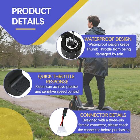 صمام خانق إبهام بديل للسكوتر الكهربائي GOTRAX GXL V2، بديل للتحكم في السرعة لدراجة GOTRAX E-Scooter in Kuwait