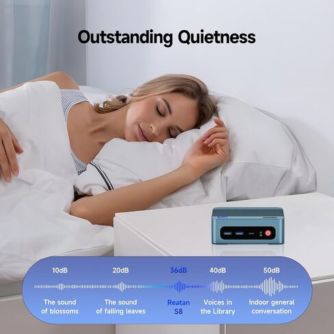 REATAN A6 MINI PC Gaming AMD RYZEN 7 7840HS سطح المكتب كمبيوتر 32G DDR5 1TB NVME SSD DUAL LAN 8K ILAN in Kuwait