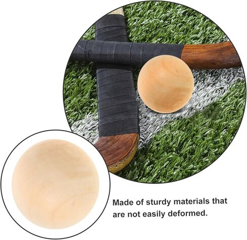 مجموعة كرات هوكي من الخشب الصلب مكونة من 15 قطعة من TOYANDONA كرات هوكي أرضية سويدية غير قابلة للارتداد 5 سم للأولاد والبنات والشباب والكبار ملحقات الألعاب الرياضية الخارجية in Kuwait