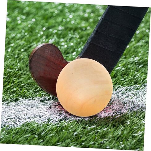 مجموعة كرات هوكي من الخشب الصلب مكونة من 15 قطعة من TOYANDONA كرات هوكي أرضية سويدية غير قابلة للارتداد 5 سم للأولاد والبنات والشباب والكبار ملحقات الألعاب الرياضية الخارجية in Kuwait