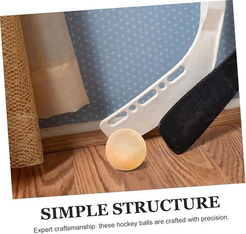 مجموعة كرات هوكي من الخشب الصلب مكونة من 15 قطعة من TOYANDONA كرات هوكي أرضية سويدية غير قابلة للارتداد 5 سم للأولاد والبنات والشباب والكبار ملحقات الألعاب الرياضية الخارجية in Kuwait