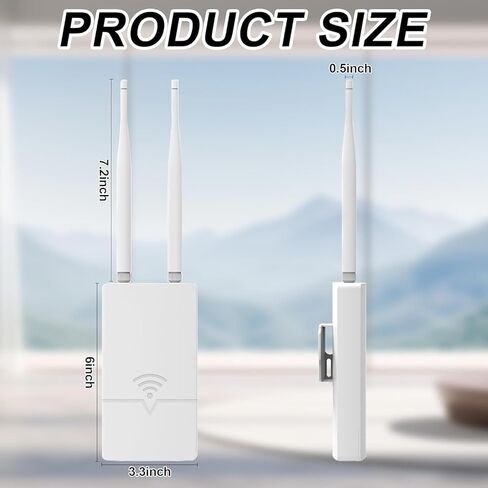 Extender Starlink WiFi Extender لجهاز التوجيه Starlink Gen 3 ، 300 ميجابت في الثانية إشارة Starlink/مكرر WiFi ، تغطية إشارة 0.3 كم ، مقاومة للماء IP65 ، حتى 56 جهازًا للمزرعة/الفناء/RV/Campsite in Saudi Arabia