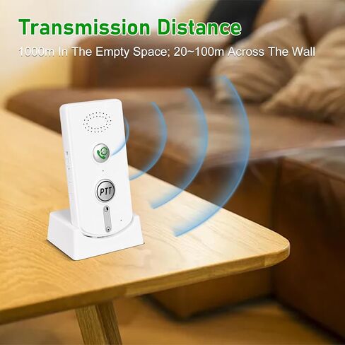 اتصال داخلي لاسلكي ثنائي الاتجاه لفندق المستشفى المنزلي، نطاق 1000 متر، اتصال داخلي لاسلكي (أبيض)، JY00024 in Kuwait