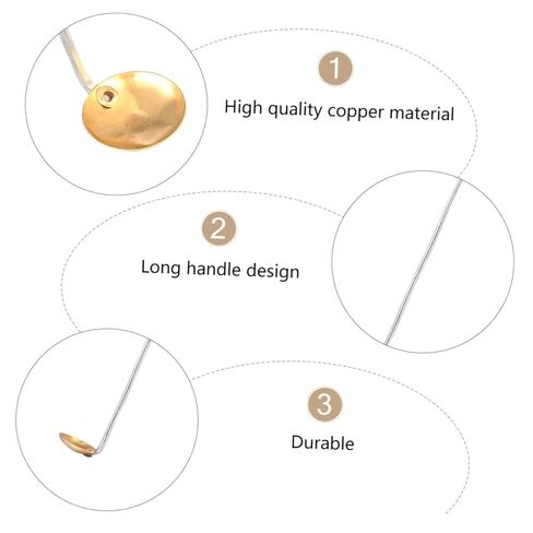 15Pcs Copper Combustion Spoons Laboratory Reaction Tools for Experiments and Teaching and in Saudi Arabia