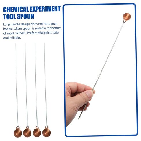 Holibanna 10Pcs Combustion Spoon High Temperature Teaching Instruments for Experiments Head Design for Laboratory Use in Saudi Arabia