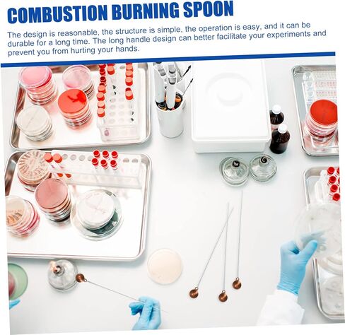 Zerodeko 10Pcs Burning Spoons Combustion Tools for Laboratory Experiments and Easy to Use for Teaching Instruments in Saudi Arabia