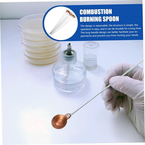 Zerodeko 10Pcs Burning Spoons Combustion Tools for Laboratory Experiments and Easy to Use for Teaching Instruments in Saudi Arabia