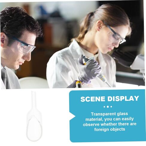 Holibanna Glass Weighing Scoop Professional Laboratory Weighing Funnel for Accurate Measurement for Lab Use Food-Grade Glassware in Saudi Arabia