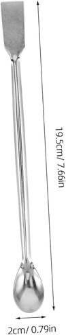 STOBOK Crucible Spoon Handle Stainless Steel Lab Tool for Precise Measurement of Reagents and Powders Laboratory and Chemical Environments in Saudi Arabia