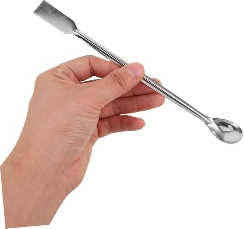 STOBOK Crucible Spoon Handle Stainless Steel Lab Tool for Precise Measurement of Reagents and Powders Laboratory and Chemical Environments in Saudi Arabia