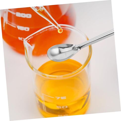 STOBOK Crucible Spoon Handle Stainless Steel Lab Tool for Precise Measurement of Reagents and Powders Laboratory and Chemical Environments in Saudi Arabia