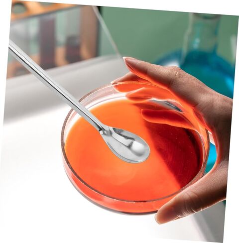 STOBOK Crucible Spoon Handle Stainless Steel Lab Tool for Precise Measurement of Reagents and Powders Laboratory and Chemical Environments in Saudi Arabia