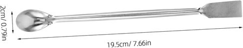 STOBOK Crucible Spoon Handle Stainless Steel Lab Tool for Precise Measurement of Reagents and Powders Laboratory and Chemical Environments in Saudi Arabia