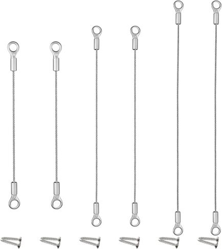 6 Pcs Door Opening Angle Protector, Cabinet Door Stops, Cabinet Door Restraint with 12 Mounting Screws, Cabinet Hinge Limiter, Cable Cupboard Doors Protector Hinge, Stainless Steel (3 Size) in Saudi Arabia