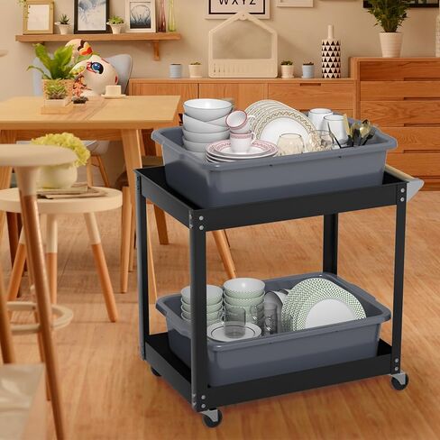 35 L Commercial Bus Tubs, Large Plastic Bus Tub Box for Restaurant, Gray, 4 Packs in Kuwait