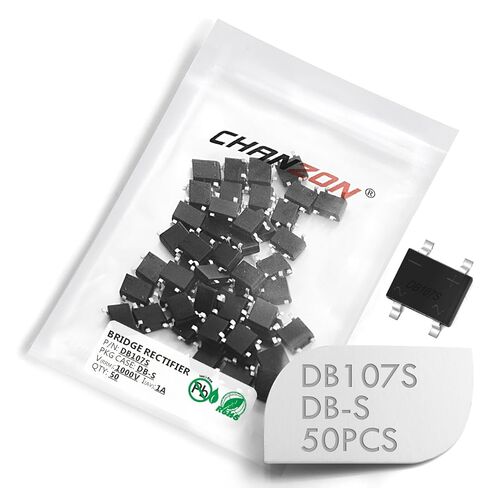 (حزمة من 50 قطعة) Chanzon DB107S SMD صمام ثنائي لمقوم الجسر 1A 1000V DB-S (SOP-4) مرحلة واحدة 1 أمبير 1000 فولت ثنائيات السيليكون in Saudi Arabia