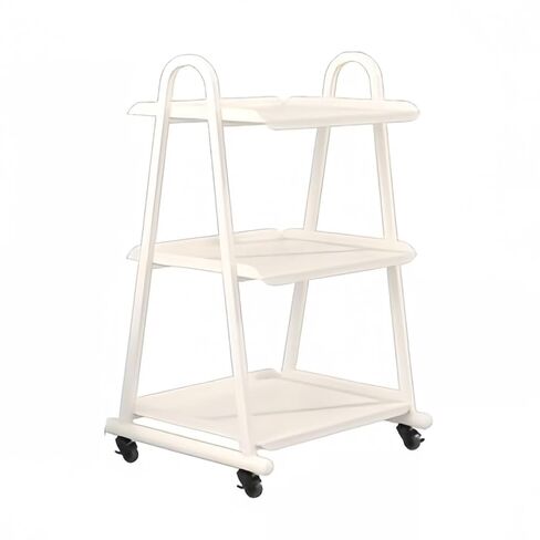 Hairdresser Trolley, 3 Tier Beauty Salon Tool Trolley,Rolling Trolley for Nail and Dental Instruments,Small Trolley for Oral Instruments(White,60x45x96cm) in Saudi Arabia