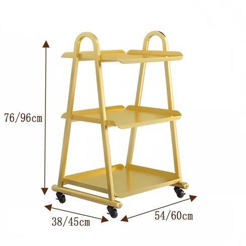 Hairdresser Trolley, 3 Tier Beauty Salon Tool Trolley,Rolling Trolley for Nail and Dental Instruments,Small Trolley for Oral Instruments(White,60x45x96cm) in Saudi Arabia