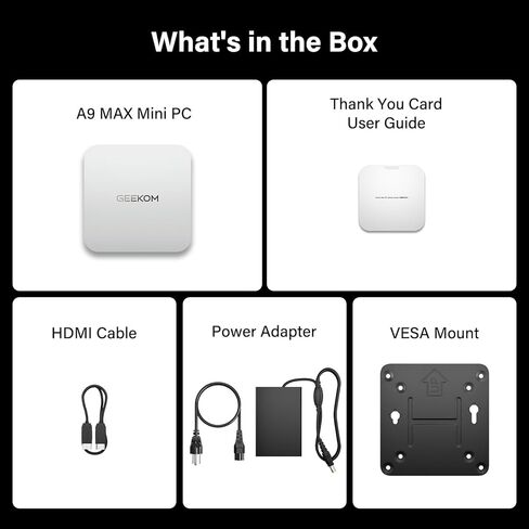 GEEKOM AX7 Pro Mini PC with AMD Ryzen R9-7940HS (Up to 5.2GHz), 32GB DDR5 5600MHz RAM 2TB M.2 NVMe SSD, Mini Computer with AMD Radeon 780M Windows 11 Pro/8K 4 Display/WiFi 6E/BT5.2/2.5G LAN in Saudi Arabia