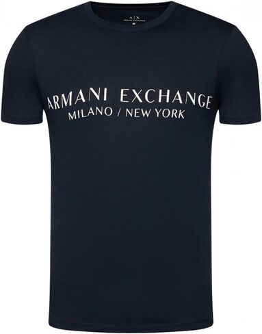 A｜X ARMANI EXCHANGE Men's Solid Colored Basic Pima Crew Neck Tee in Saudi Arabia