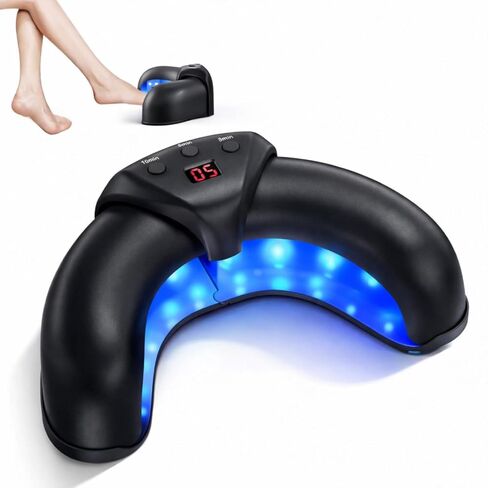 جهاز علاج فطريات الأظافر بالضوء الأزرق والأشعة تحت الحمراء لأظافر القدمين والأظافر، 470 نانومتر + 910 نانومتر ثنائي الضوء للاستخدام المنزلي جهاز علاج فطريات أظافر القدم لعلاج فطار الأظافر in Kuwait