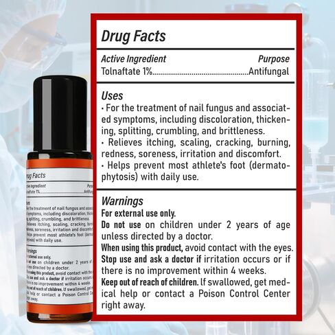 Toenail Fungus Treatment Extra Strength, 1% Tolnaftate Antifungal Fungal Nail Treatment, ToeNail Fungus Treatments For Thick Discolored Brittle Crumbling Nails, 0.51 fl oz (Pack of 1) in Saudi Arabia