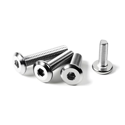 1/4-20 x 2 (20 Pack) Flat Head Hex Socket Cap Screws Bolts, 304 Stainless Steel 18-8, Hex Drive Countersunk Furniture Connector, Fully Threaded Machine Thread, Bright Finish in Saudi Arabia