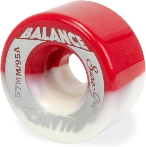 Sure-Grip Balance roller skate wheel White/Red (White/Orange) in Saudi Arabia