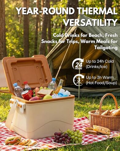 5L Cooler Insert for Bogg Bag Original X Large, 3-in-1 Insulated Box for Fresh-Keeping, Cold & Warm Storage, Portable PE Shell with PP Inner Liner in Kuwait