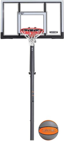 Lifetime 90962 Power Lift Adjustable In-Ground Basketball Hoop with Basketball, 54-Inch, Polycarbonate in Saudi Arabia