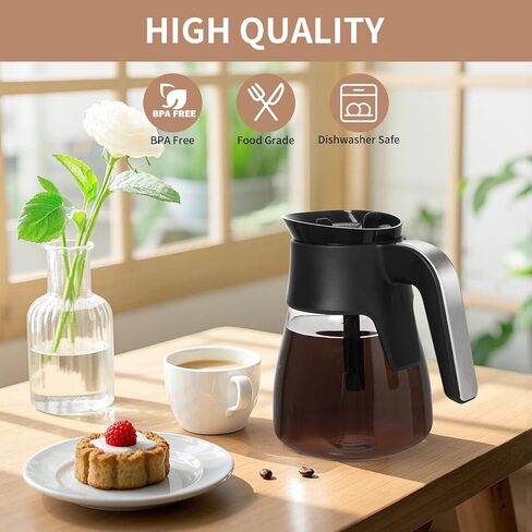 CP307 10 كوب من القهوة استبدال صانع القهوة Ninja التخصص ، Carafe الزجاج متوافق مع Ninja CM401 CP300 CP301 CFP101 CFN601 CFP301 ECT. in Kuwait