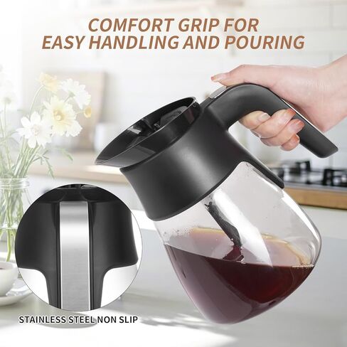 CP307 10 كوب من القهوة استبدال صانع القهوة Ninja التخصص ، Carafe الزجاج متوافق مع Ninja CM401 CP300 CP301 CFP101 CFN601 CFP301 ECT. in Kuwait