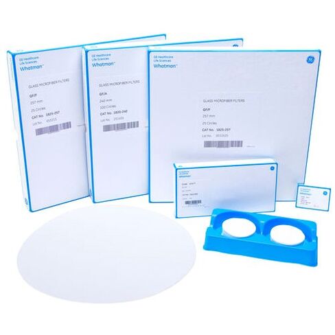 GE Bio-Sciences 1820-024 Glass Microfiber Papers Filter, Circles, Binder Free, Grade GF/A, 24mm Diameter, Pack of 100 in Saudi Arabia