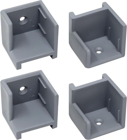 Pontoon Boat Door Holder Kit - Left & Right Hand Hinge Stopper for Pontoon Gate Door, Anti-Rattle Door Stop for 1-1/4" Pontoon Boat Parts, Durable Grey Pontoon Door Stopper Hinge, 2 Left + 2 Right in Saudi Arabia