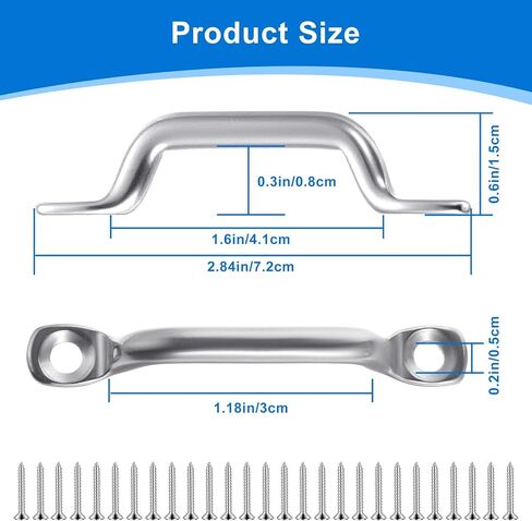 26 Pcs Bimini Top Strap Footman Loop – 316 Stainless Steel Deck Pad Eye with 52 Screws for Kayak, Boat, Canoe, Shade Sails, and Marine Rigging in Saudi Arabia