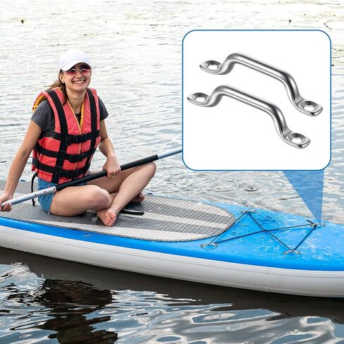 26 Pcs Bimini Top Strap Footman Loop – 316 Stainless Steel Deck Pad Eye with 52 Screws for Kayak, Boat, Canoe, Shade Sails, and Marine Rigging in Saudi Arabia