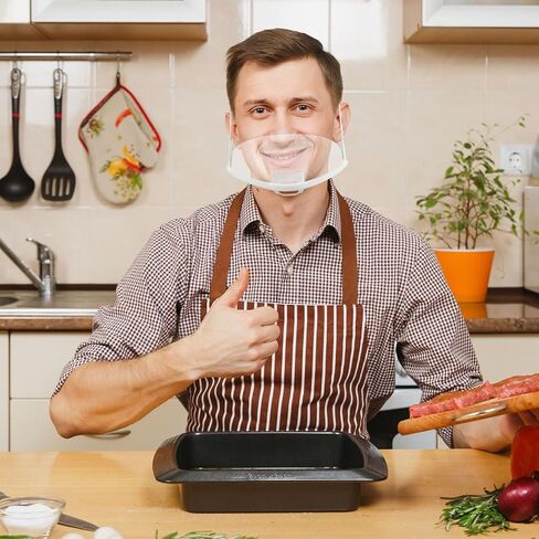 OSALADI 8pcs Chef Food Service Reusable Anti- for Restaurants Washable Face Masks Bulk Pack in Saudi Arabia