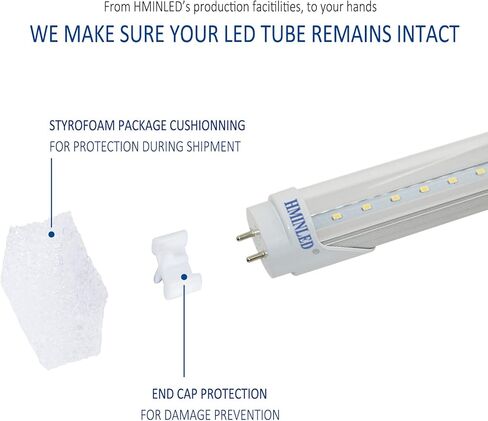 مصابيح أنبوبية LED T8 أحادية الأطراف بطول 4 أقدام، تجاوز الصابورة، 6000 كلفن، عدسة شفافة، 3000LM 22W (ما يعادل 60W) النوع A، 110V 277V، استبدال مصابيح الفلورسنت للمستودع، المرآب، الطابق السفلي، 25 حزمة in Kuwait
