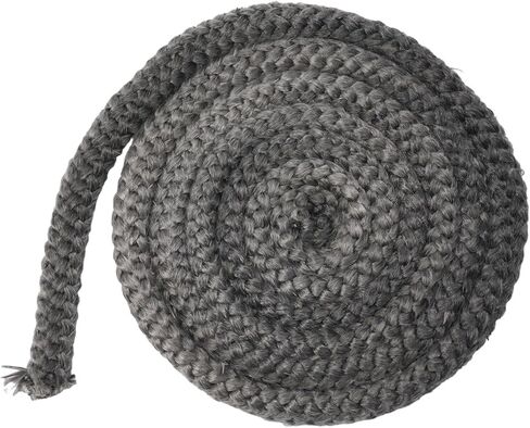 سدادة حبل حريق من الألياف الزجاجية السوداء لمواقد حرق الأخشاب - قطر 14 مم / 16 مم، حشية باب الموقد بطول 2 متر (14 مم) in Kuwait