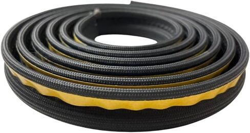 Stove Rope Door Seal Replacement for Woodburner Stove or Oven, High Temperature Ceramic Fiber Insulation Cord, Textured Glass Yarns, 10 mm Diameter, 18 mm Width, Length Options 2 m(2 meters) in Saudi Arabia