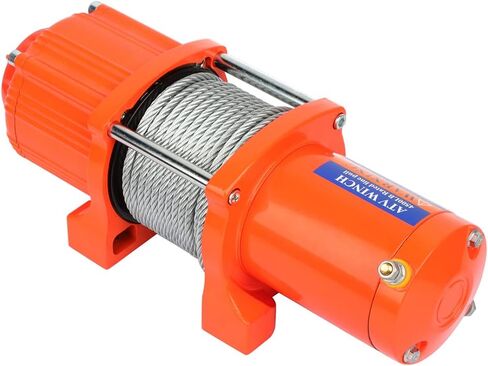 4500LBS electric winch kit, 4500LBS ATV UTV Truck winch, 12V 4500LBS winch Steel Cable Winch, with Roller Fairlead & Control Box & 2 x 12 winch rope Wireless Remote Control & Mounting Plate in Saudi Arabia