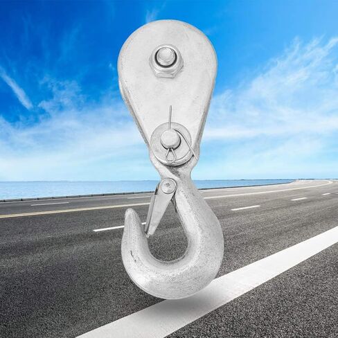 High Strength Steel Snatch Block Pulley with Hook 0.5 Ton Lifting Rope for Internal External Pulley Systems (1 Piece) in Saudi Arabia